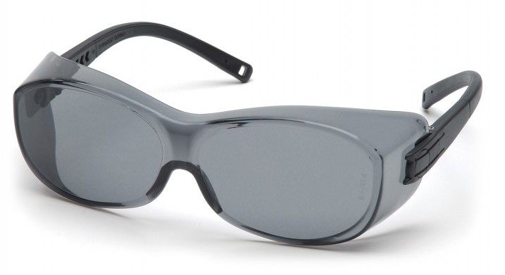 OTG General Purpose Safety Glasses Gray Lens Black Frame - Pyramex